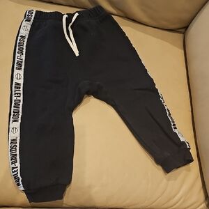 Harley-Davidson Kids BLACK Joggers with Logo Stripes